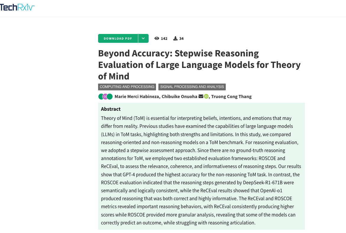 Theory of Mind Research Paper